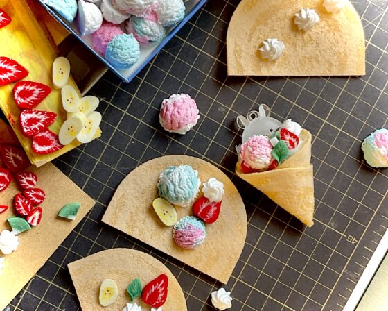 クレープキーホルダーのイメージ画像です